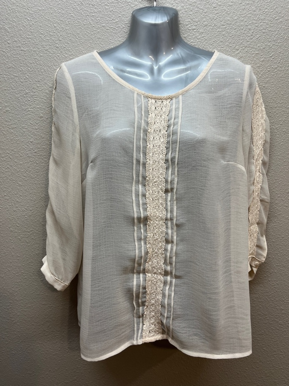 Pins And Needles Sheer Top Size M